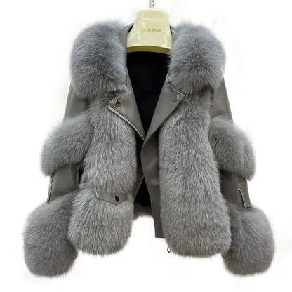 fur jacket seamlessly blending class real fur jacket faux fur