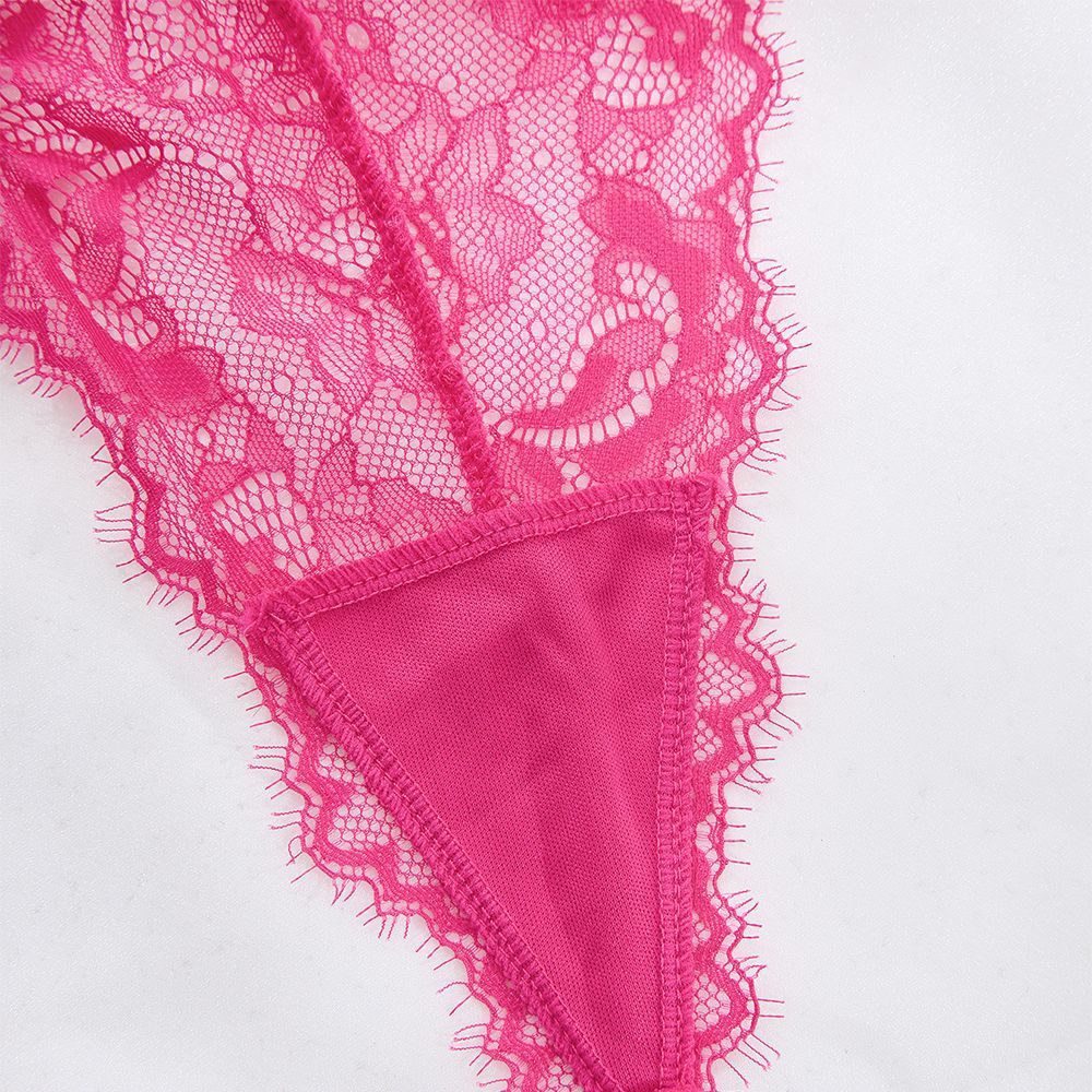 Lace Underwear Two Piece Set Embroidery Floral Sexy Suit Undefined