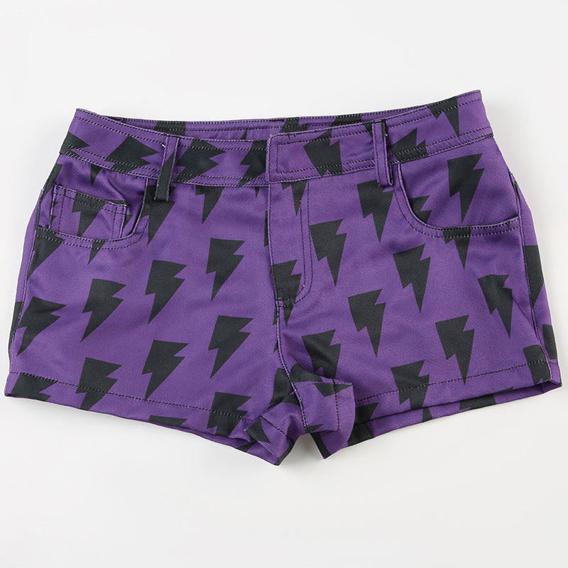   Match Pants for Women Street Cool Drag Low Waist Sexy Printed 