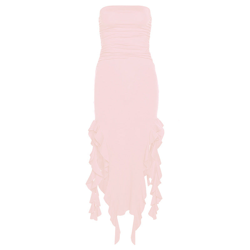 -Shoulder Tube Top Dress
