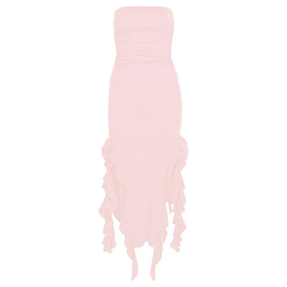 -Shoulder Tube Top Dress