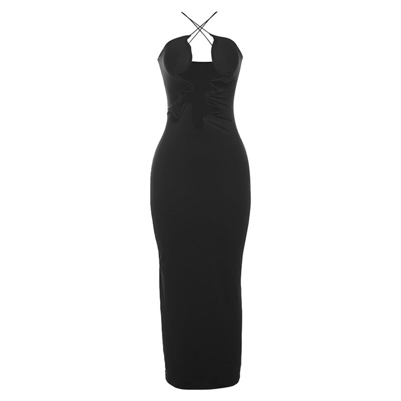 Backless Dress Women Collection Trend Sexy Cutout Sling Slim Fit Dress