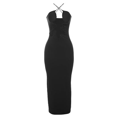 Backless Dress Women Collection Trend Sexy Cutout Sling Slim Fit Dress