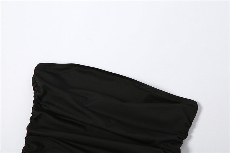 -Shoulder Tube Top Dress