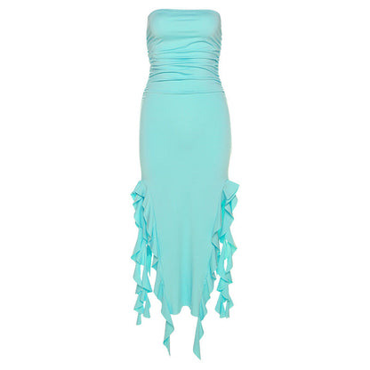 -Shoulder Tube Top Dress