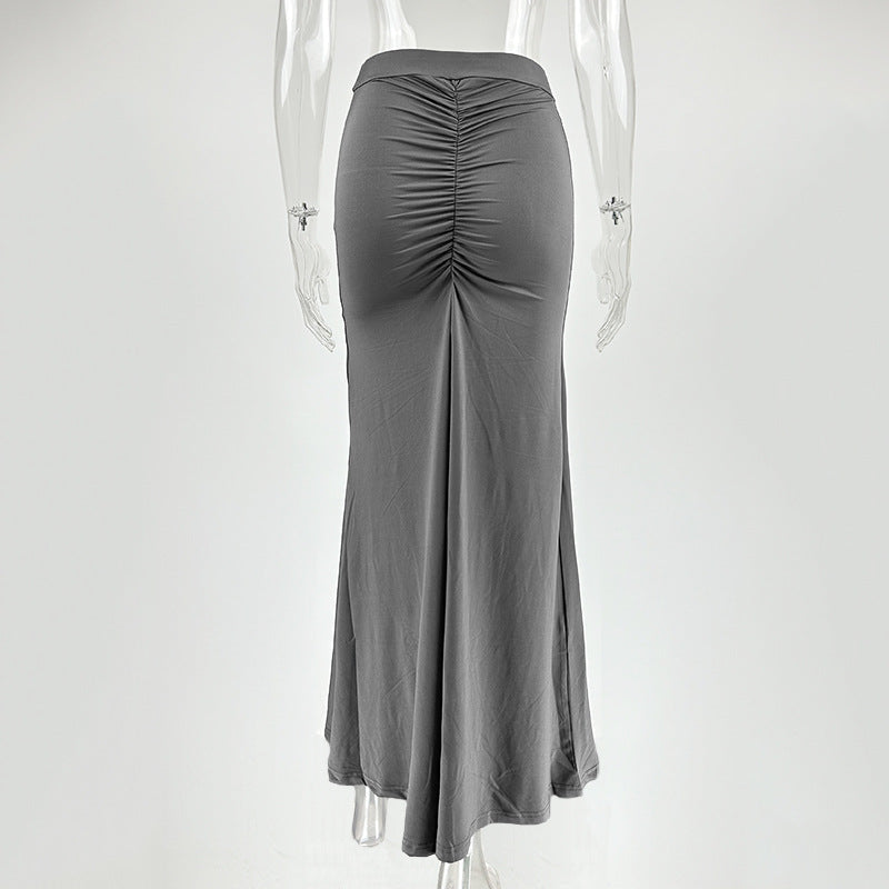 Pleated Skirt Summer Women Clothing Sexy Sheath Pleated Skirt