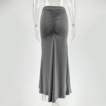 Pleated Skirt Summer Women Clothing Sexy Sheath Pleated Skirt