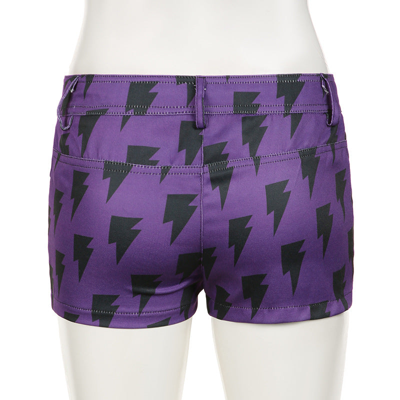   Match Pants for Women Street Cool Drag Low Waist Sexy Printed 