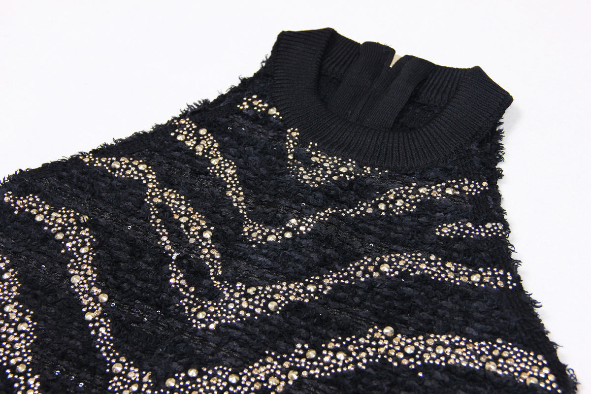 Rhinestone vest
