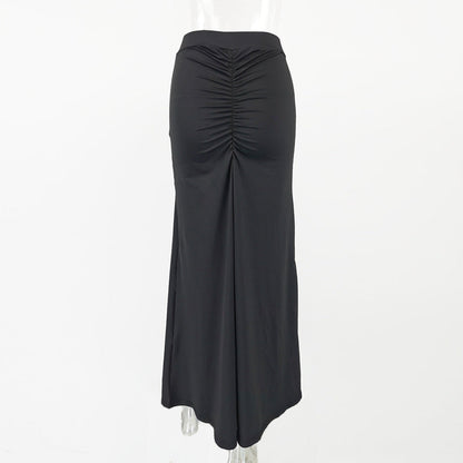 Pleated Skirt Summer Women Clothing Sexy Sheath Pleated Skirt