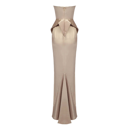 Tube Top Dress Maxi Dress Personalized Design Sexy Women Dress