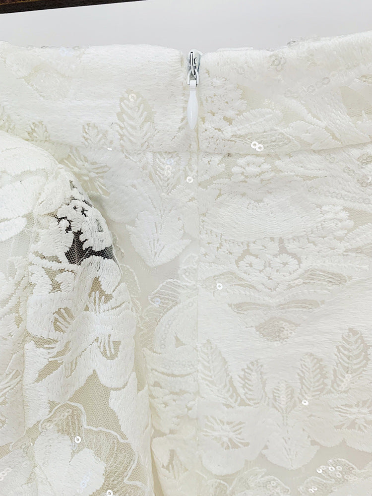embroidery sequined blazer 