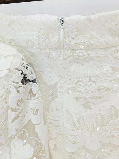 embroidery sequined blazer 