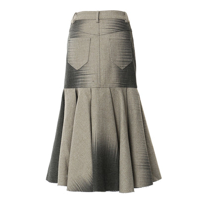 fishtail skirt Personalized Woolen Slim Fishtail Skirt For Women