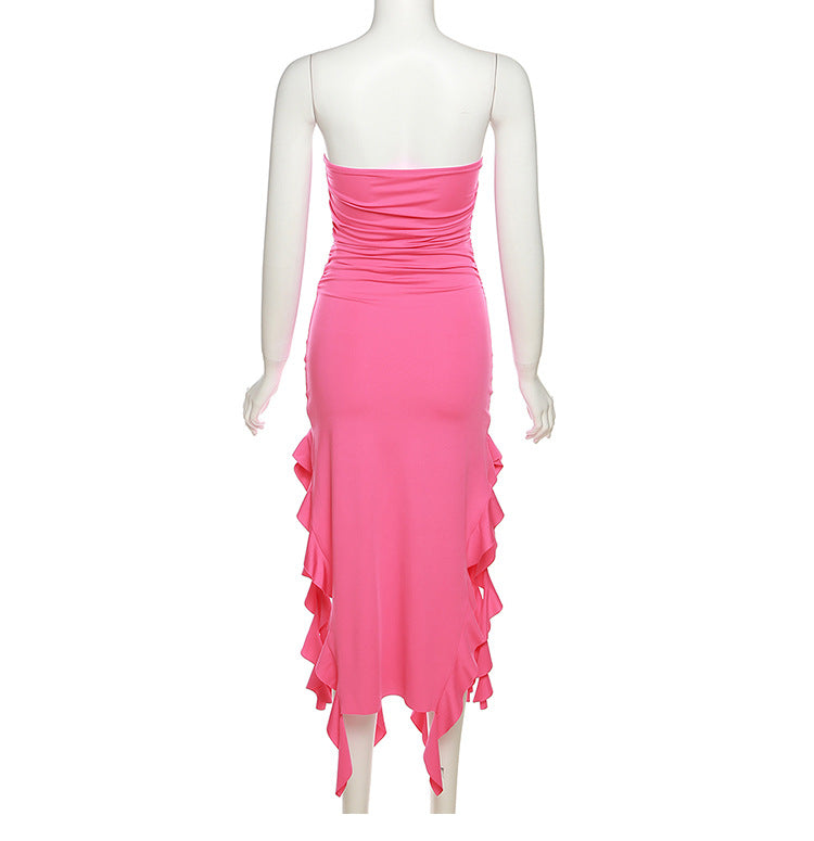 -Shoulder Tube Top Dress