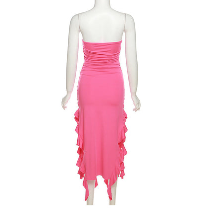 -Shoulder Tube Top Dress