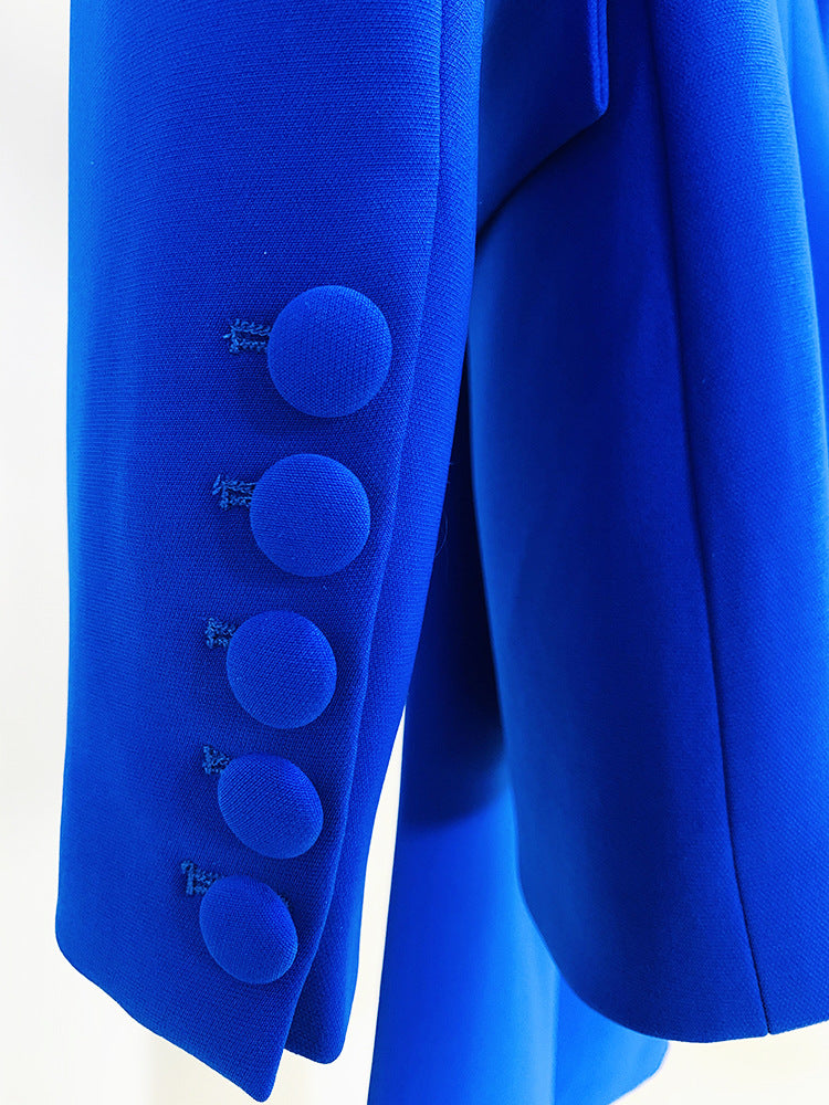 Business Wears One Button Cloth Cover Suit Bell Bottom Pants Two Piece