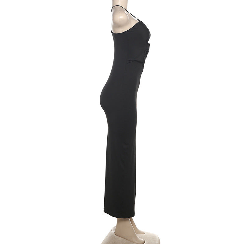 Backless Dress Women Collection Trend Sexy Cutout Sling Slim Fit Dress