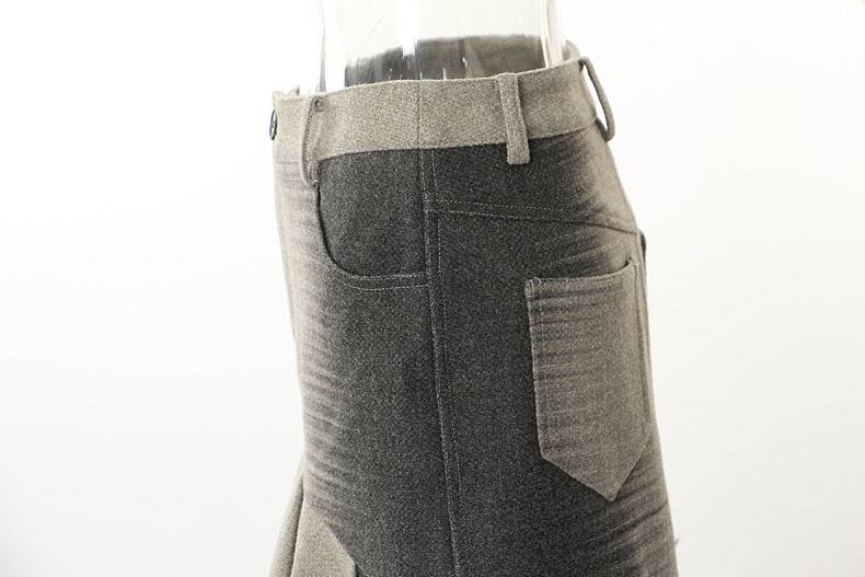 fishtail skirt Personalized Woolen Slim Fishtail Skirt For Women