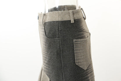 fishtail skirt Personalized Woolen Slim Fishtail Skirt For Women