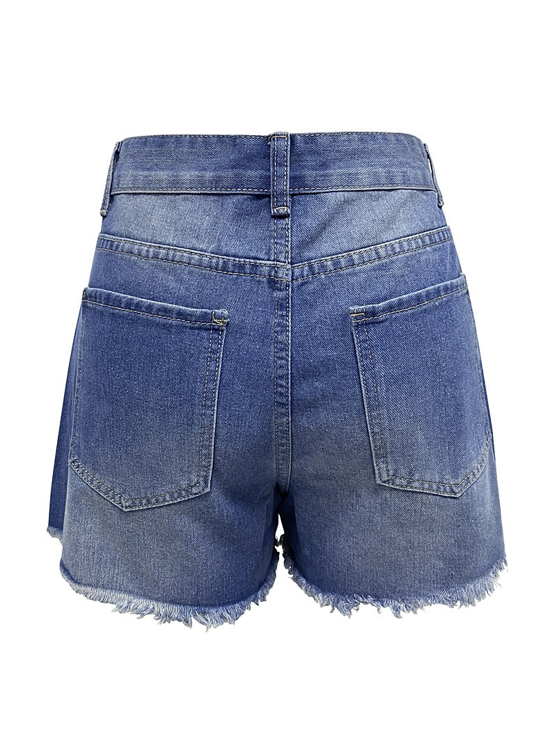 Jeans for Women Direct Summer Denim Shorts Frayed High Waist Comforts.