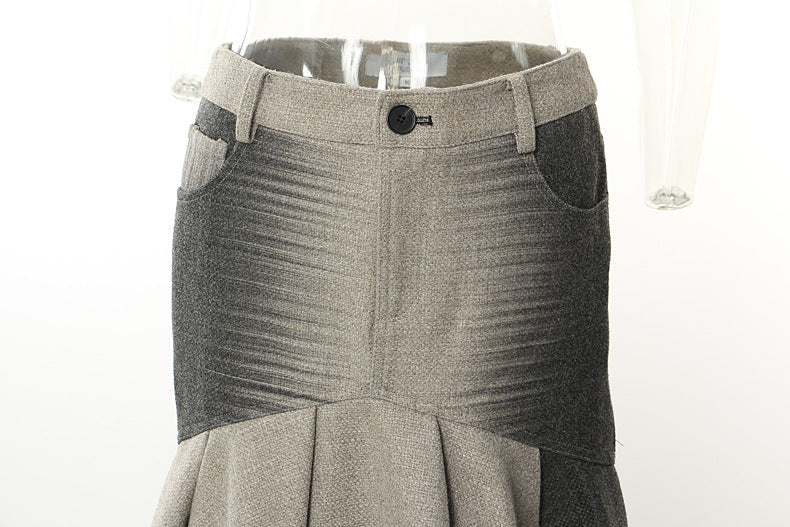 fishtail skirt Personalized Woolen Slim Fishtail Skirt For Women