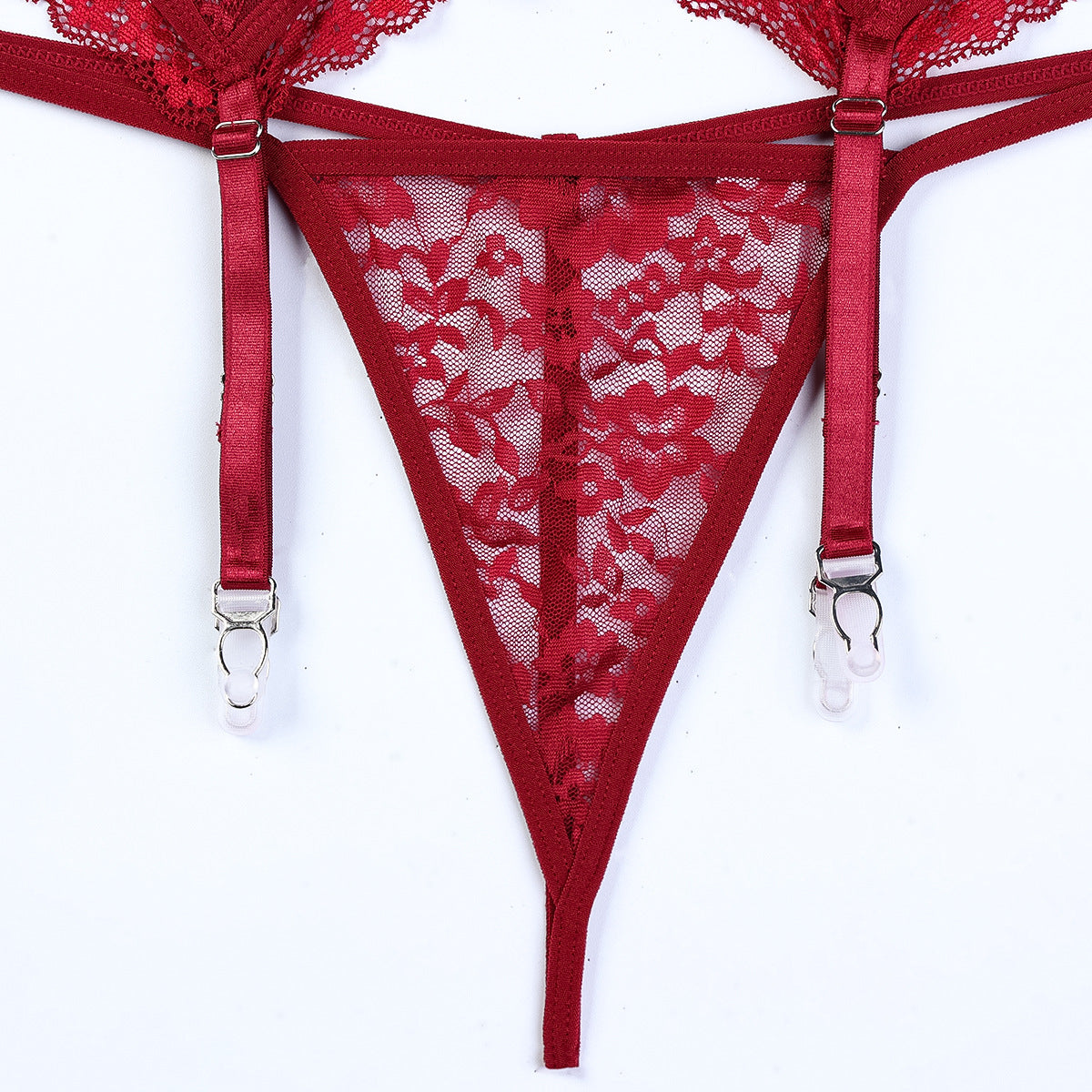 Luxury Underwear Temptation Thigh High Socks Three Piece Set through
