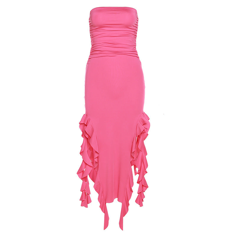 -Shoulder Tube Top Dress