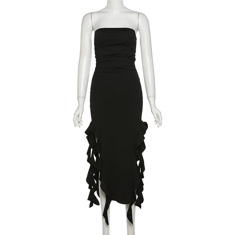 -Shoulder Tube Top Dress
