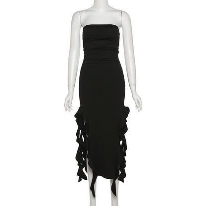 -Shoulder Tube Top Dress
