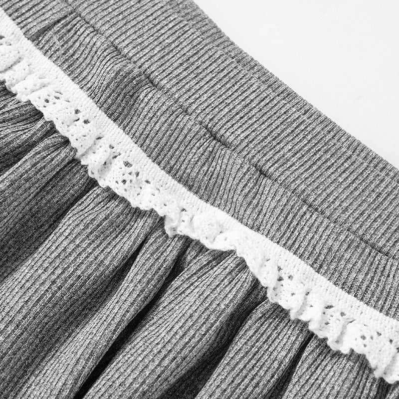 Women Summer pants Sweet Spicies Ruffled layered Culottes Lace Shorts.