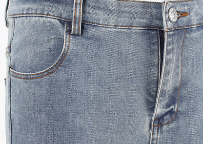Bottom Pants Design Trousers Jeans Chic Stitching Ostrich Bell Trendy.