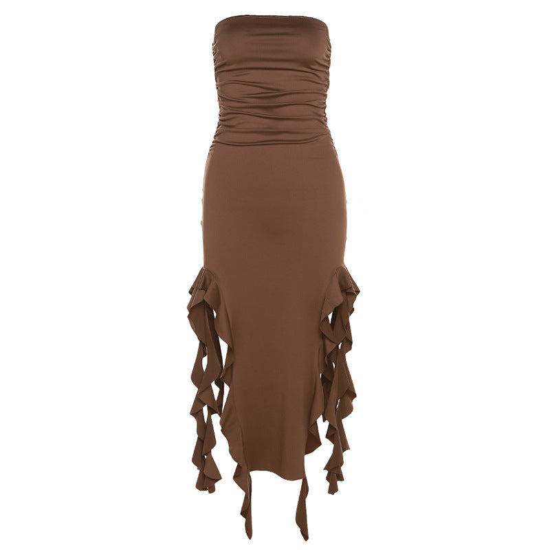 -Shoulder Tube Top Dress