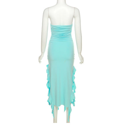 -Shoulder Tube Top Dress