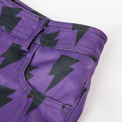   Match Pants for Women Street Cool Drag Low Waist Sexy Printed 