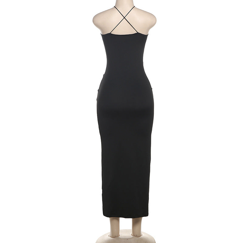 Backless Dress Women Collection Trend Sexy Cutout Sling Slim Fit Dress