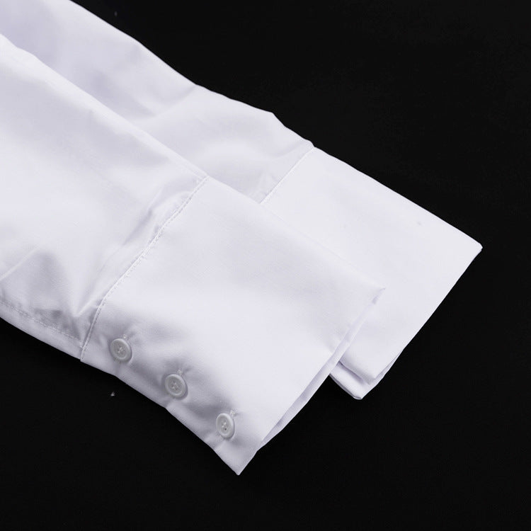 Autumn Women Long Sleeved Collared Shirt Women Niche Tie White Shirt