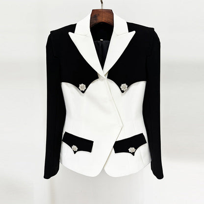 Black and White Blazer - Perfect Balance of Modern and Classic Style