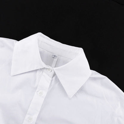 Women Shirts Autumn Pure Cottons Matching Long Sleeve Collared Casual.