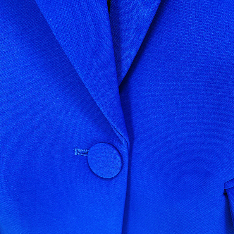 Business Wears One Button Cloth Cover Suit Bell Bottom Pants Two Piece