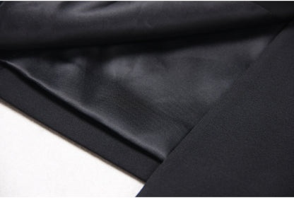 Autumn Winter High Bow Belt Long Sleeve Slim Office Women Business Dress