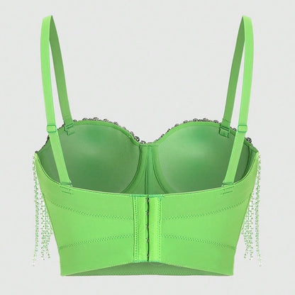 Corset Bra Diamond Crystal Suspender Outside Summer Indian Design vest