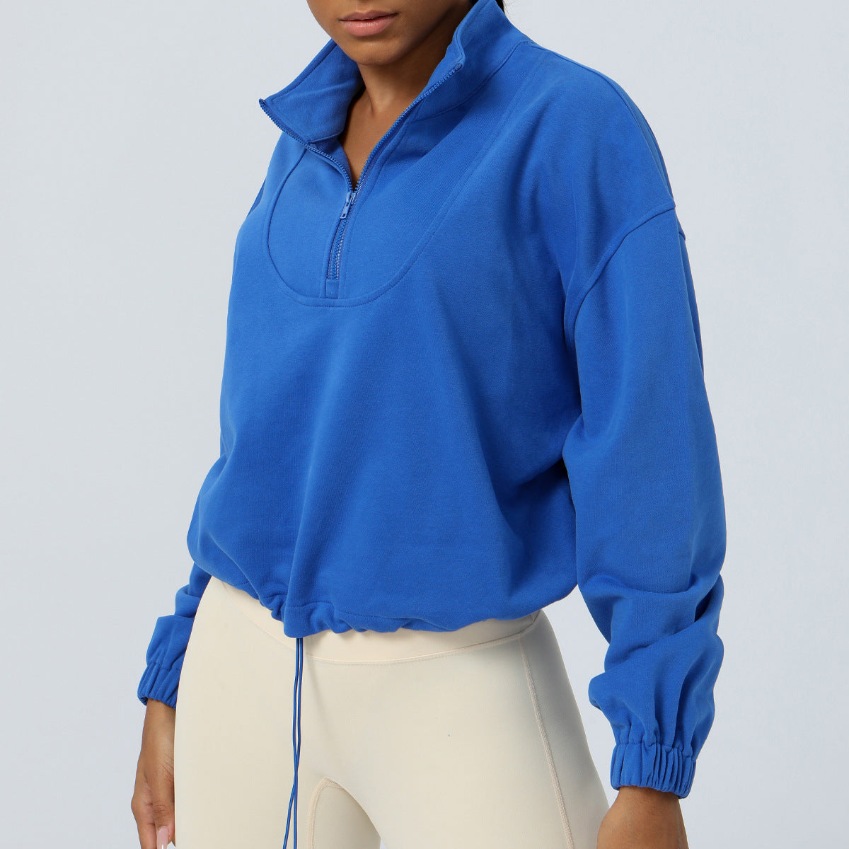 Loose Long Sleeve Top Outdoor Running Cycling Training Coat Sweatshirt
