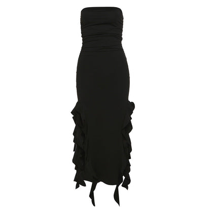 -Shoulder Tube Top Dress
