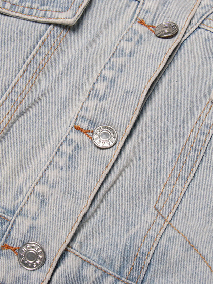 Denim Jacket Suit Personalized Sexy Two Piece Set Casual Suit