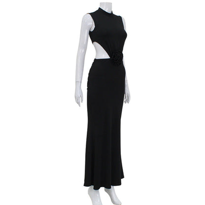  red carpet dress Sleeveless Cutout Backless Sexy Red Carpet Dress
